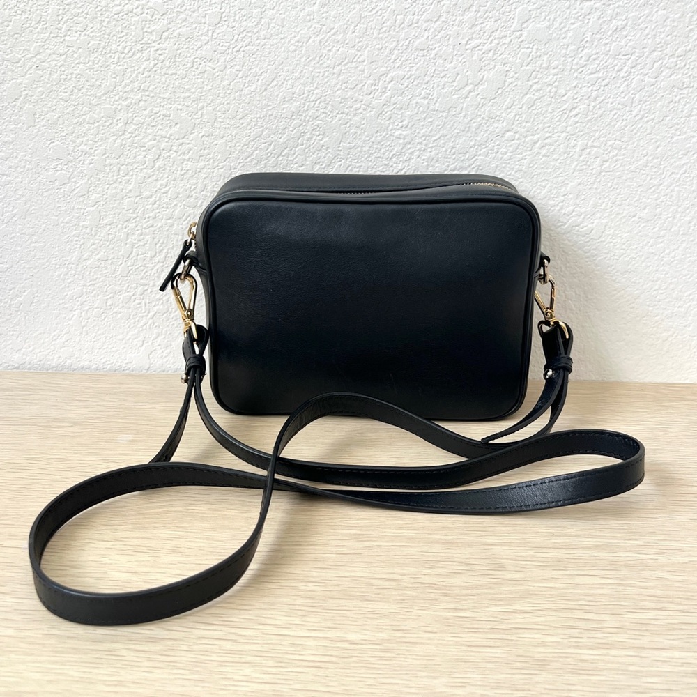 Black Leather Crossbody